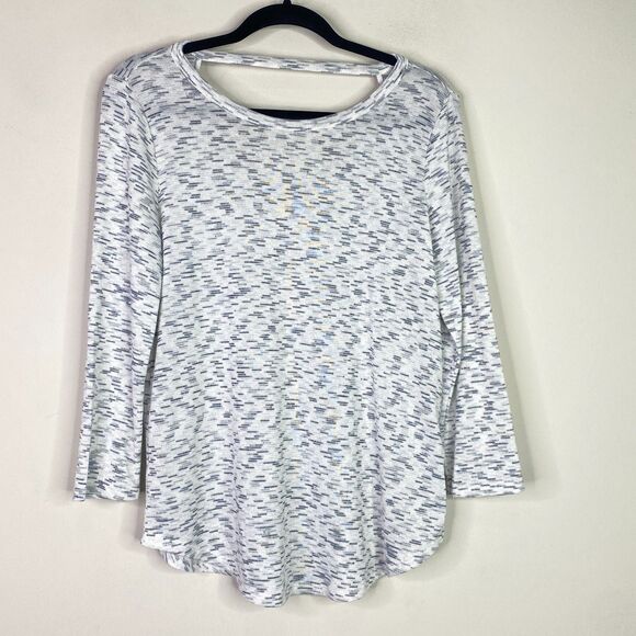 LOFT Space Dye Knit Tee Women's Size Small - Picture 6 of 6